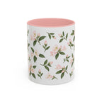 West Virginia Rhododendron Mug, State Flower Floral Coffee Cup, 11oz Botanical Gift