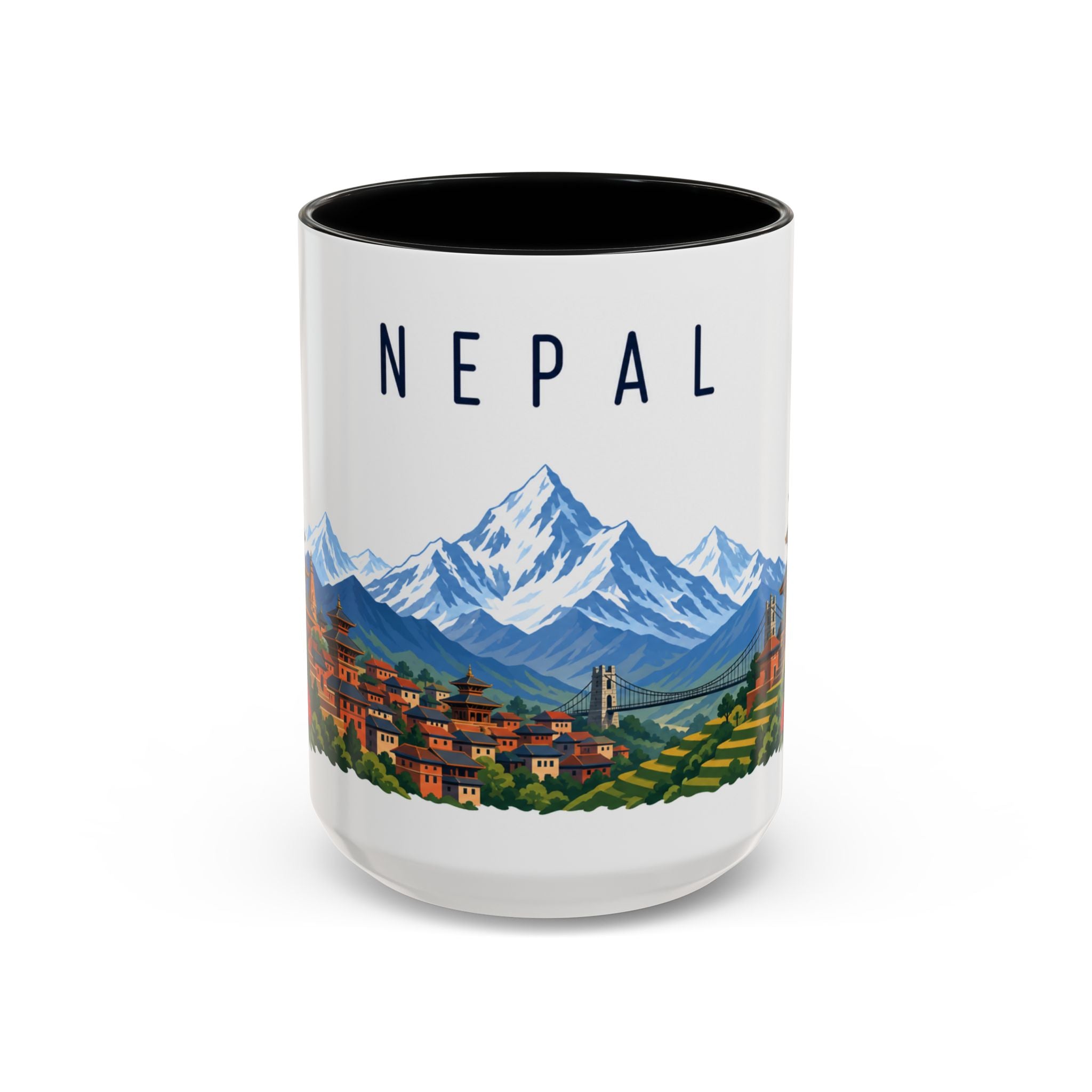 Nepal Coffee Mug | Travel Souvenir Accent Mug | Country Gift Ceramic Cup 11oz 15oz