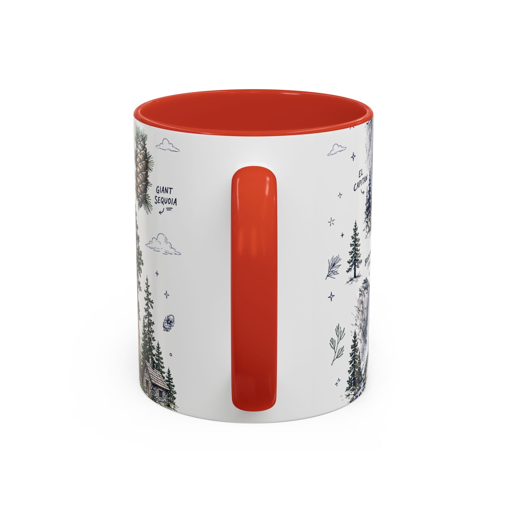 Yosemite National Park Coffee Mug | Hiking Camping Nature Gift | Accent Color Ceramic 11oz 15oz