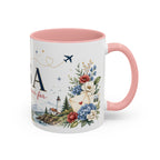 USA Home Country Mug | Moving Away Gift | Long Distance Friendship | 11 oz 15 oz Accent Mug