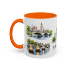 Providence Illustrated Travel Mug | City Souvenir Accent Coffee Mug | 11oz 15oz Ceramic Cup