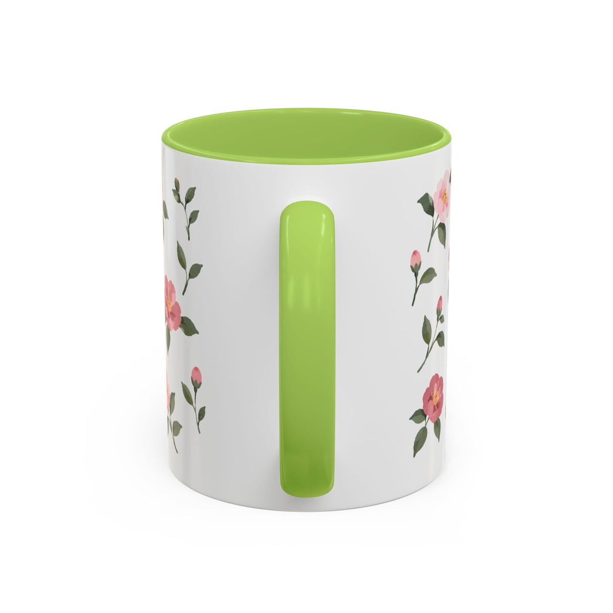 Alabama Camellia Mug, State Flower Floral Coffee Cup, 11oz Botanical Gift