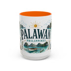 Palawan Coffee Mug | Travel Destination Souvenir Gift | Accent Color Ceramic 11oz 15oz