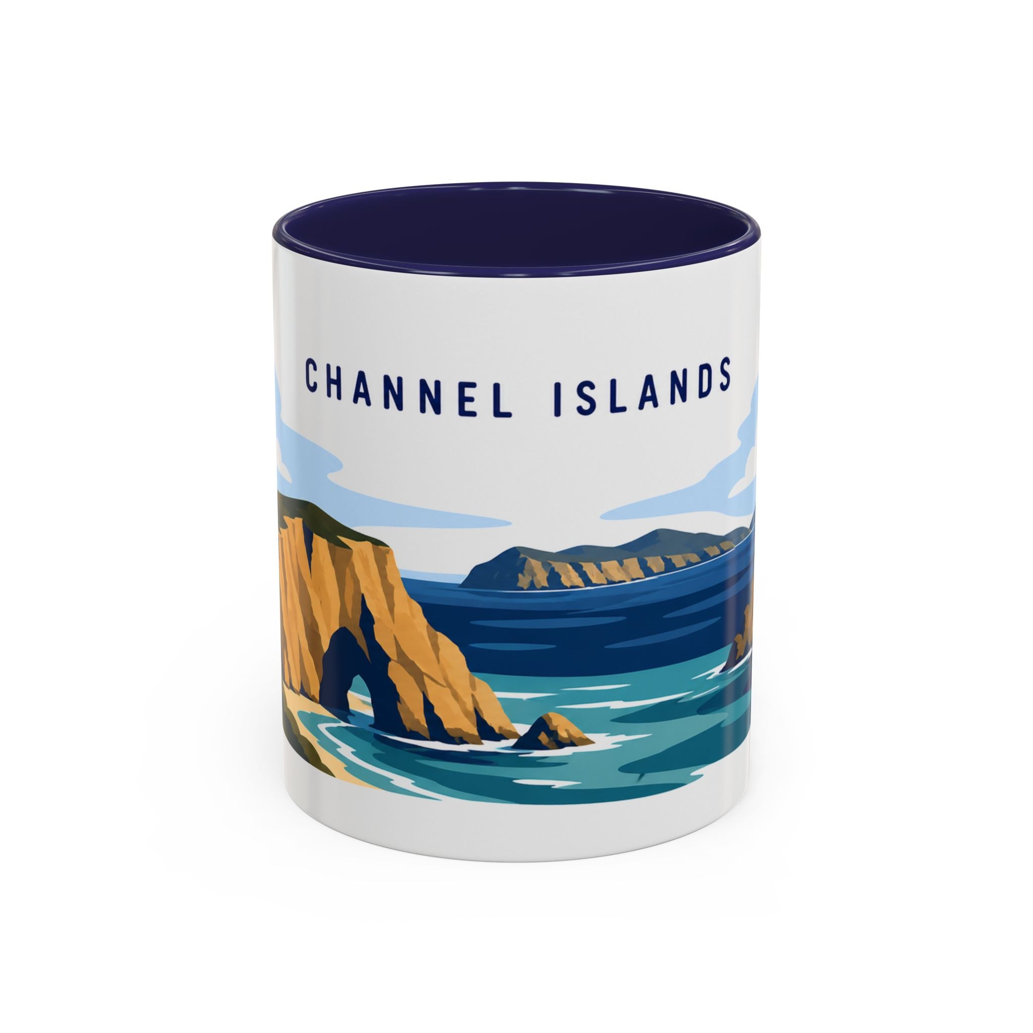 Channel Islands National Park Coffee Mug | Solid Color Block Park Souvenir | 11oz 15oz Accent Mug