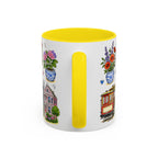 San Francisco Illustrated Travel Mug | City Souvenir Accent Coffee Mug | 11oz 15oz Ceramic Cup