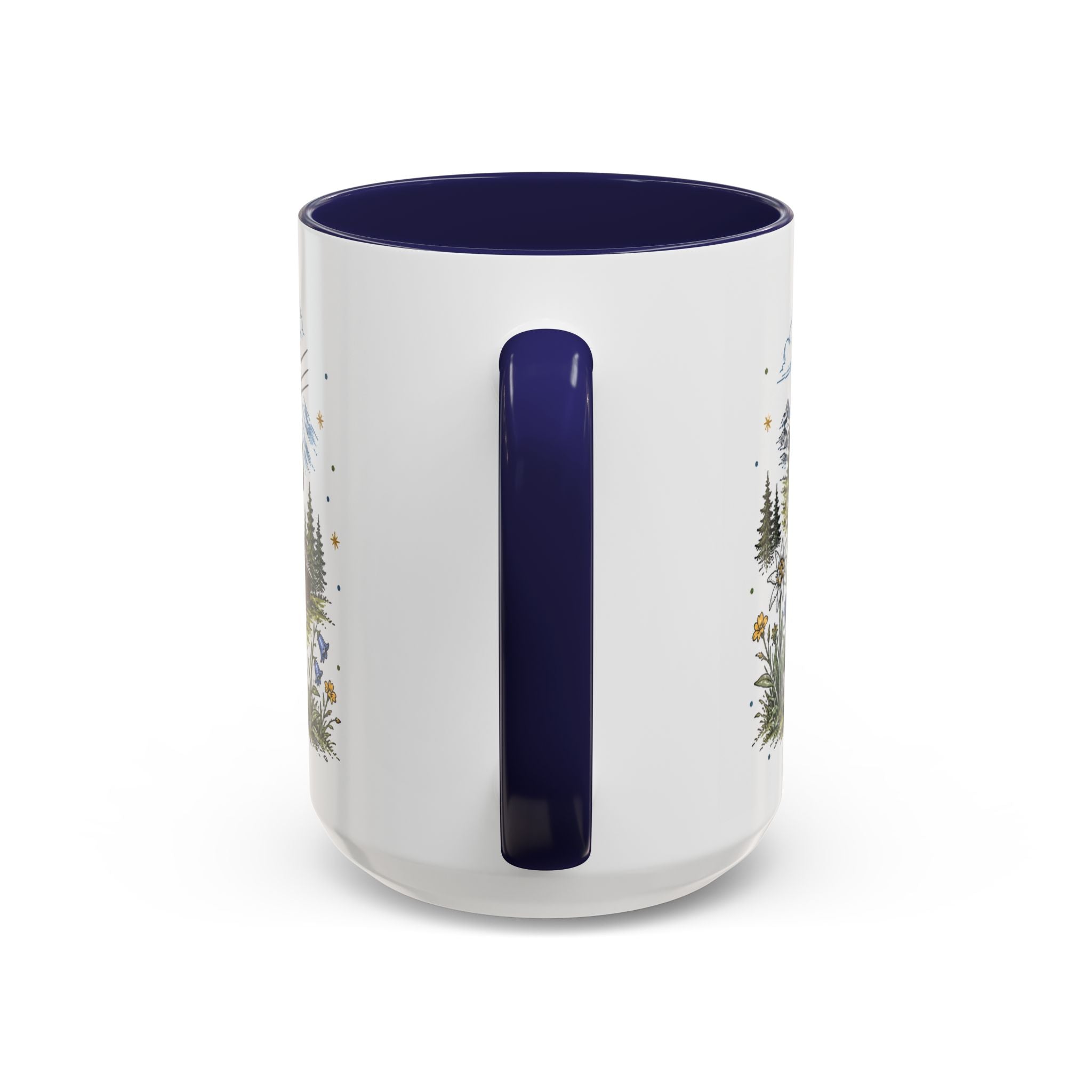 Swiss Alps Coffee Mug | Travel Destination Souvenir Gift | Accent Color Ceramic 11oz 15oz