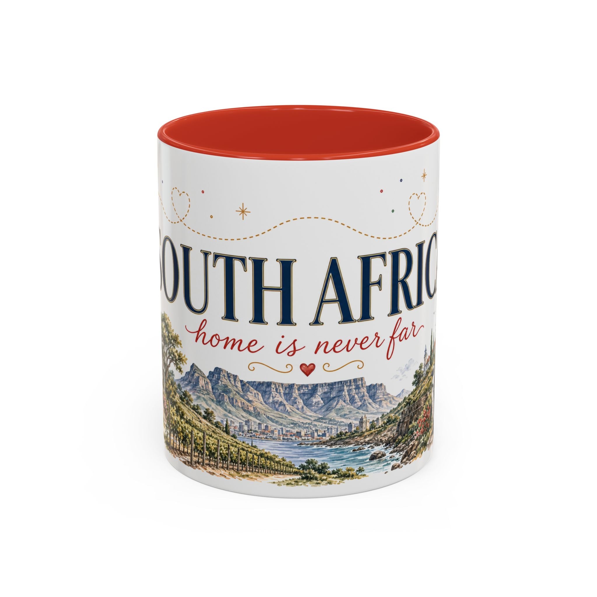 South Africa Home Country Mug | Moving Away Gift | Long Distance Friendship | 11 oz 15 oz Accent Mug