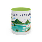 Caribbean Netherlands Coffee Mug | Travel Souvenir Accent Mug | Country Gift Ceramic Cup 11oz 15oz