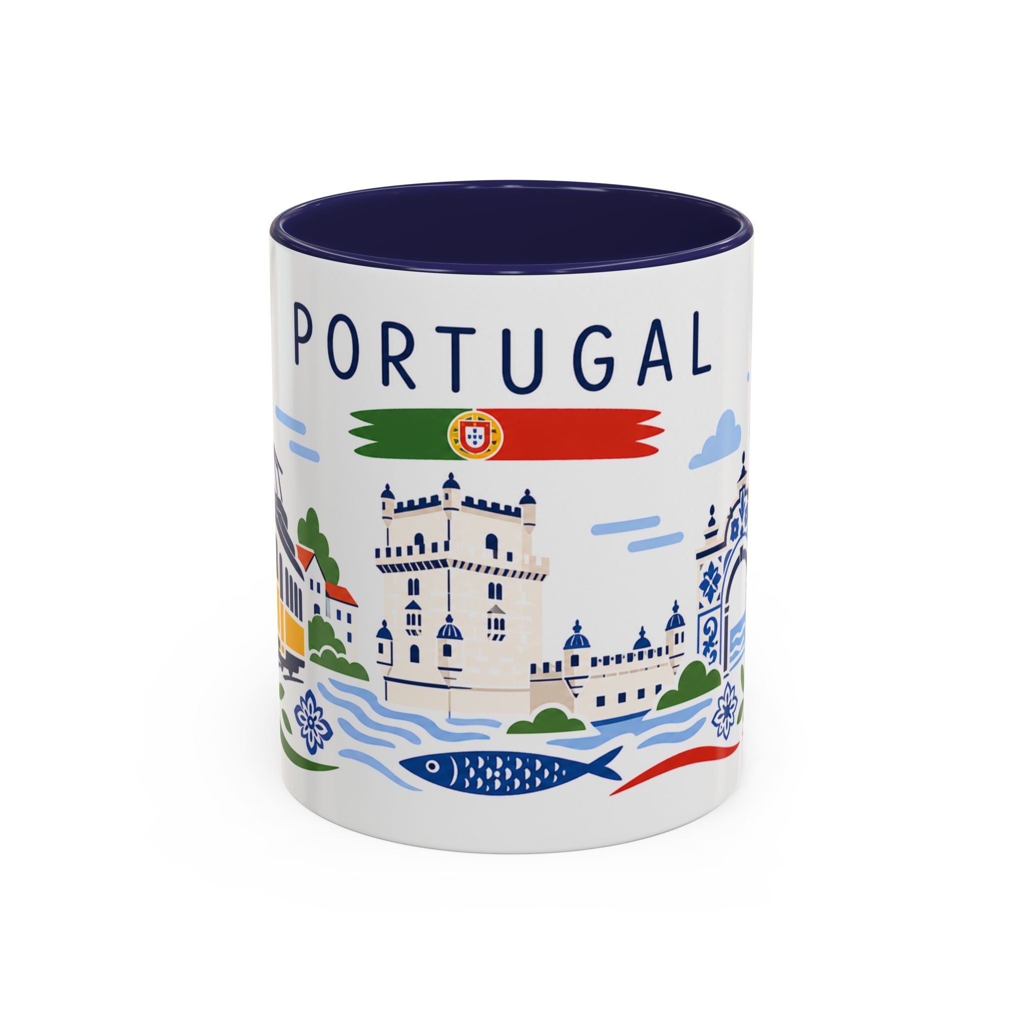 Portugal Coffee Mug | Travel Souvenir Accent Mug | Country Gift Ceramic Cup 11oz 15oz