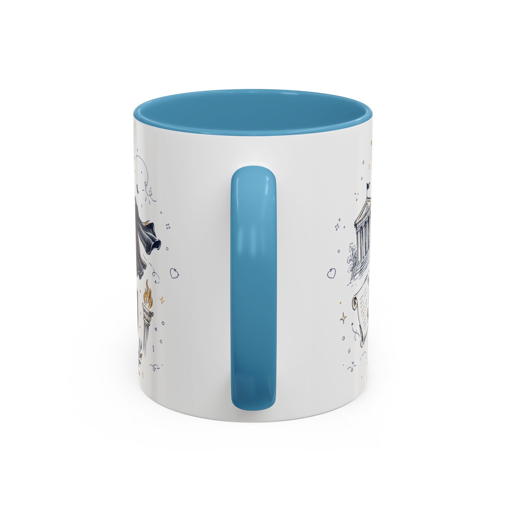 Congrats Graduate Coffee Mug | Class of 2026 Graduation Gift | Accent Color Ceramic 11oz 15oz