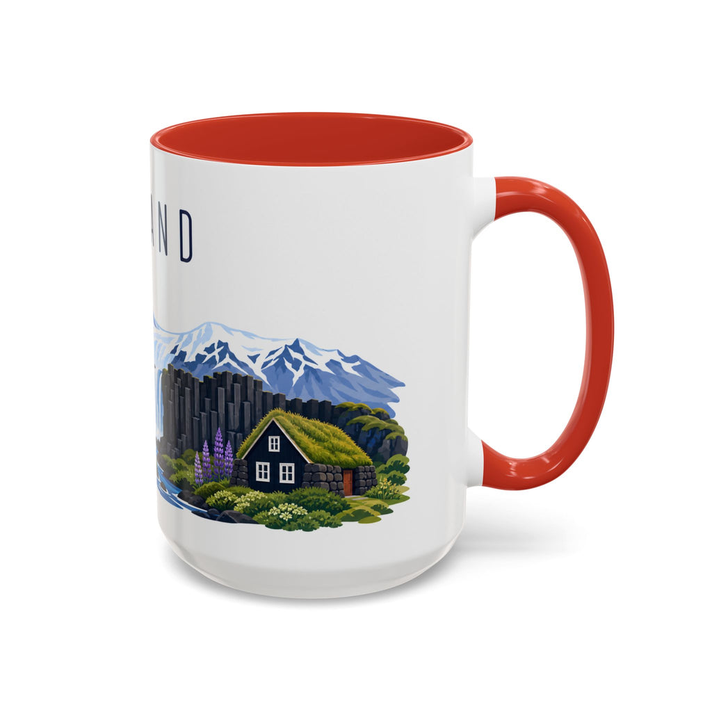 Iceland Coffee Mug | Travel Souvenir Accent Mug | Country Gift Ceramic Cup 11oz 15oz