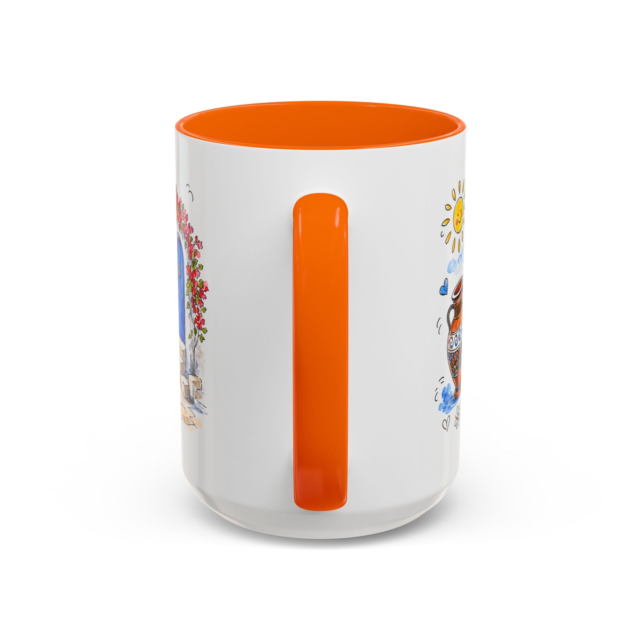 Athens Travel Mug | European City Souvenir Accent Coffee Mug | 11oz 15oz Ceramic Cup