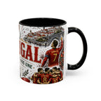 Portugal Soccer Coffee Mug | World Cup Fan Gift | Accent Color Ceramic 11oz 15oz Match Day Cup