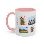 Prague Coffee Mug | Postage Stamp Collage Mug | Travel Souvenir Accent Cup 11oz 15oz