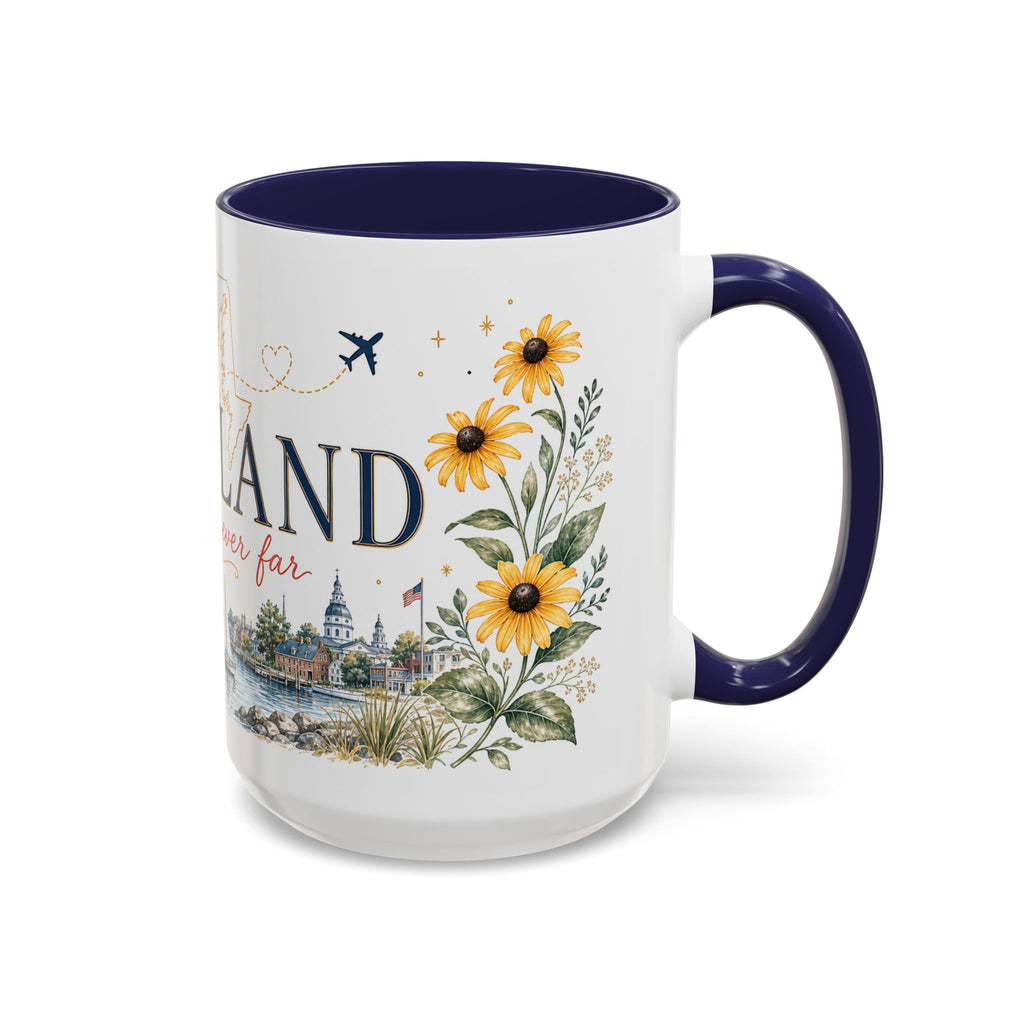 Maryland State Map Mug | Homesick Gift, Long Distance Friendship Coffee Cup (11oz 15oz)