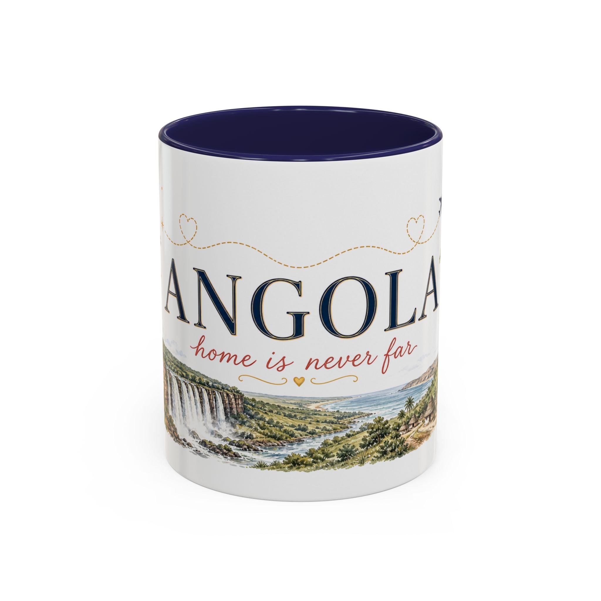 Angola Home Country Mug | Moving Away Gift | Long Distance Friendship | 11 oz 15 oz Accent Mug