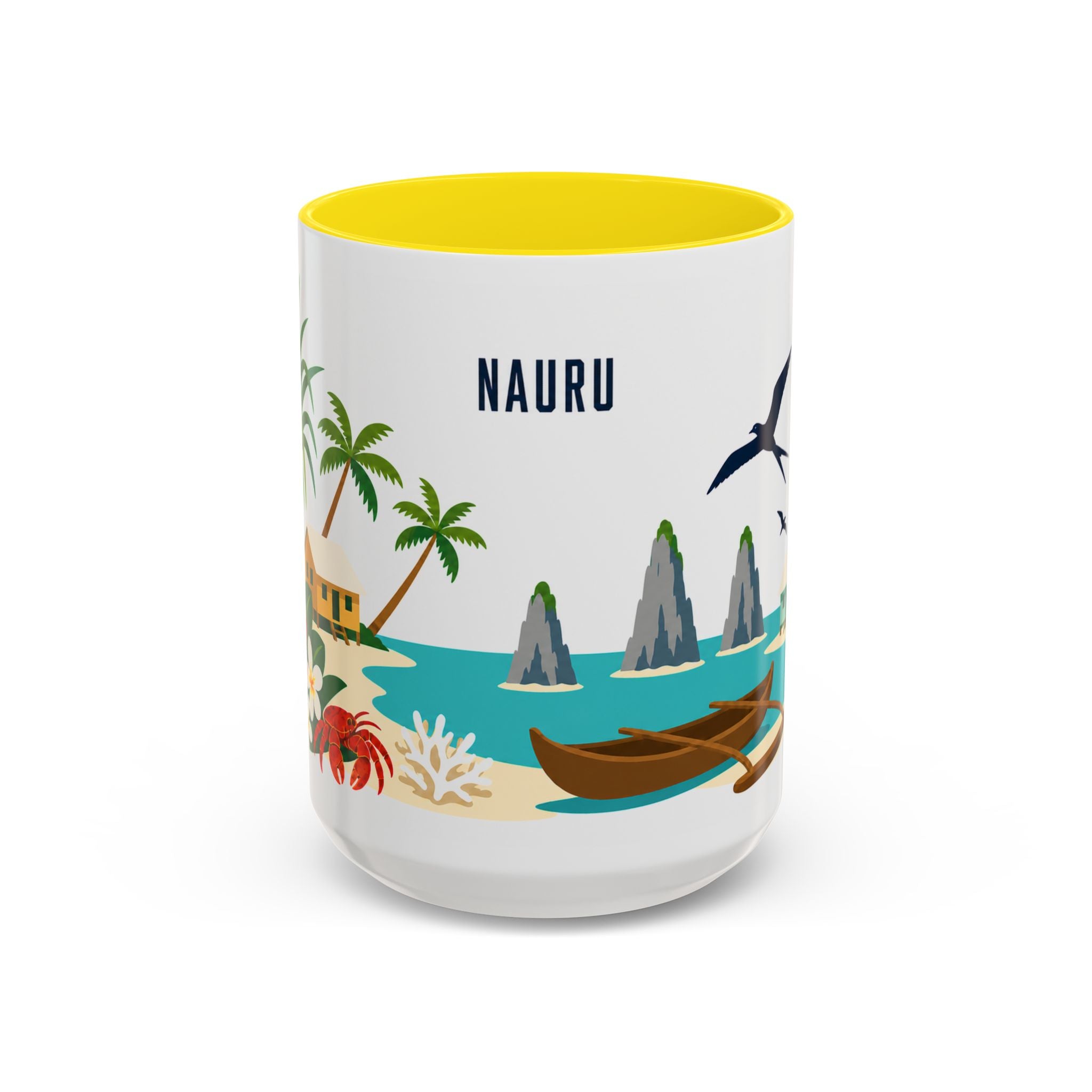 Nauru Coffee Mug | Travel Souvenir Accent Mug | Country Gift Ceramic Cup 11oz 15oz