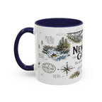 New River Gorge National Park Coffee Mug | West Virginia River Canyon Climbing Gift | Accent Color Ceramic 11oz 15oz