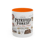 Petrified Forest National Park Coffee Mug | Arizona Painted Desert Fossil Gift | Accent Color Ceramic 11oz 15oz