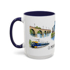 Minneapolis Illustrated Travel Mug | City Souvenir Accent Coffee Mug | 11oz 15oz Ceramic Cup