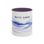 White Sands National Park Coffee Mug | Solid Color Block Park Souvenir | 11oz 15oz Accent Mug