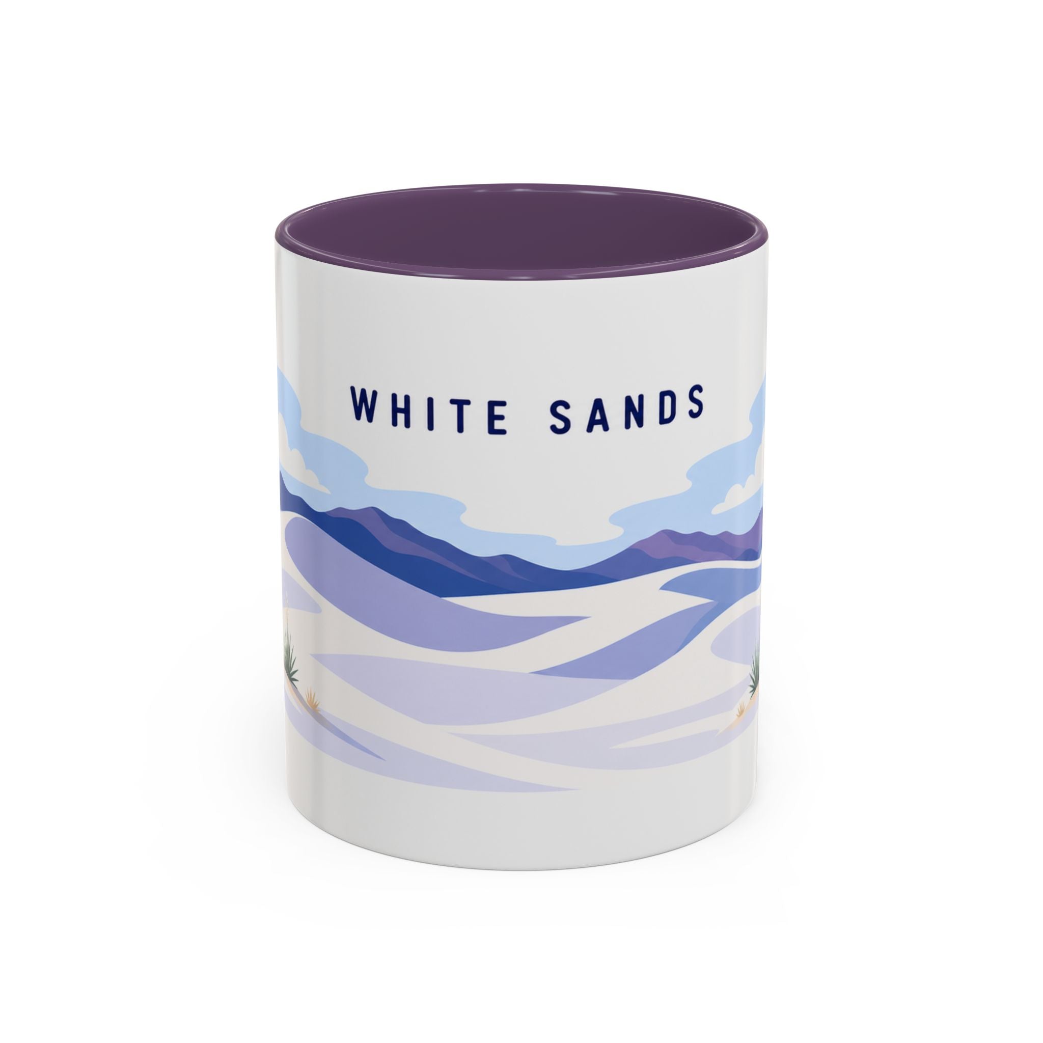 White Sands National Park Coffee Mug | Solid Color Block Park Souvenir | 11oz 15oz Accent Mug
