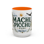 Machu Picchu Coffee Mug | Travel Destination Souvenir Gift | Accent Color Ceramic 11oz 15oz