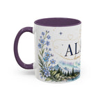 Alaska State Map Mug | Northern Lights, Mountains, Glaciers | Moving Away Gift