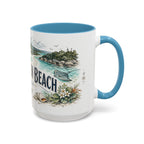 Whitehaven Beach Mug, Australia Travel Souvenir, Bucket List Gift, Accent Ceramic Coffee Mug 11oz 15oz