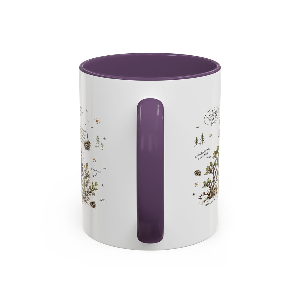 Pinnacles National Park Coffee Mug | California Rock Climbing Condor Gift | Accent Color Ceramic 11oz 15oz