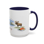 Anchorage Illustrated Travel Mug | City Souvenir Accent Coffee Mug | 11oz 15oz Ceramic Cup