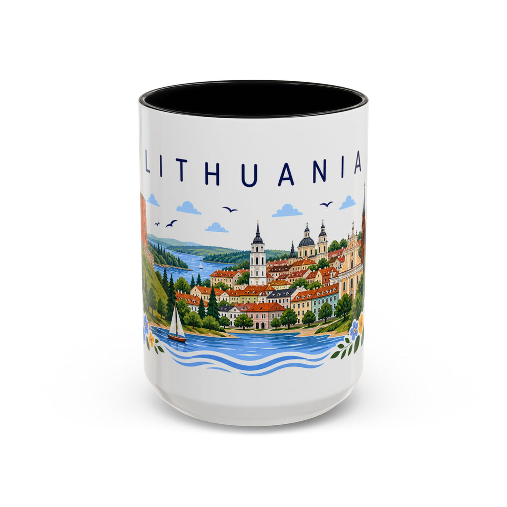 Lithuania Coffee Mug | Travel Souvenir Accent Mug | Place Gift Ceramic Cup 11oz 15oz