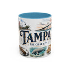 Tampa Coffee Mug | United States Travel Souvenir | Vintage Illustrated City Gift | 11 oz 15 oz Accent Mug