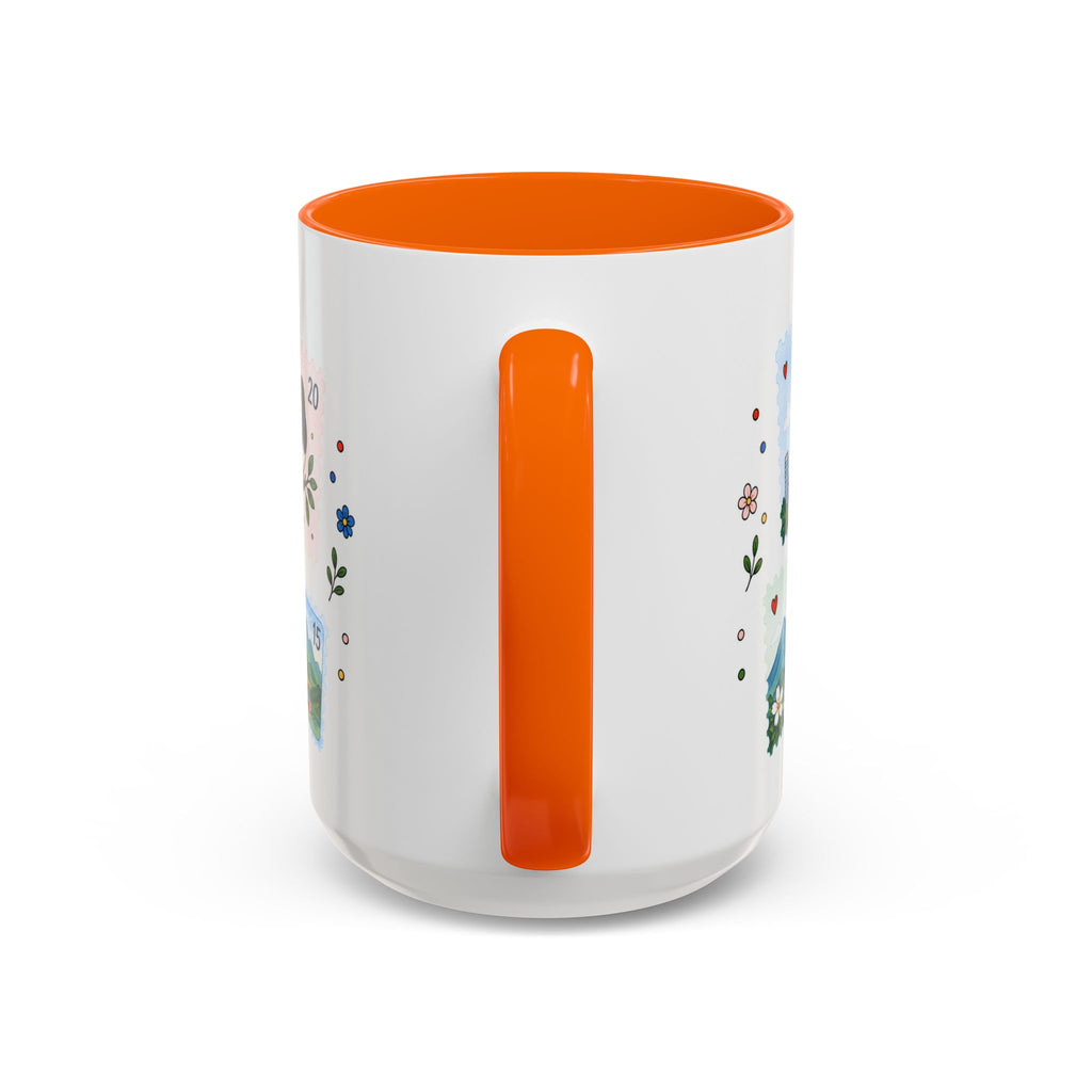 Taipei Coffee Mug | Postage Stamp Collage Mug | Travel Souvenir Accent Cup 11oz 15oz