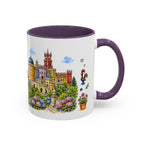 Sintra Illustrated Travel Mug | Portugal Souvenir Accent Coffee Mug | 11oz 15oz Ceramic Cup