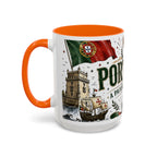 Portugal Soccer Coffee Mug | World Cup Fan Gift | Accent Color Ceramic 11oz 15oz Match Day Cup