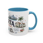 Jakarta Coffee Mug | Indonesia Souvenir Travel Gift | Accent Color Ceramic 11oz 15oz