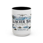 Glacier Bay National Park Coffee Mug | Alaska Wilderness Kayaking Gift | Accent Color Ceramic 11oz 15oz