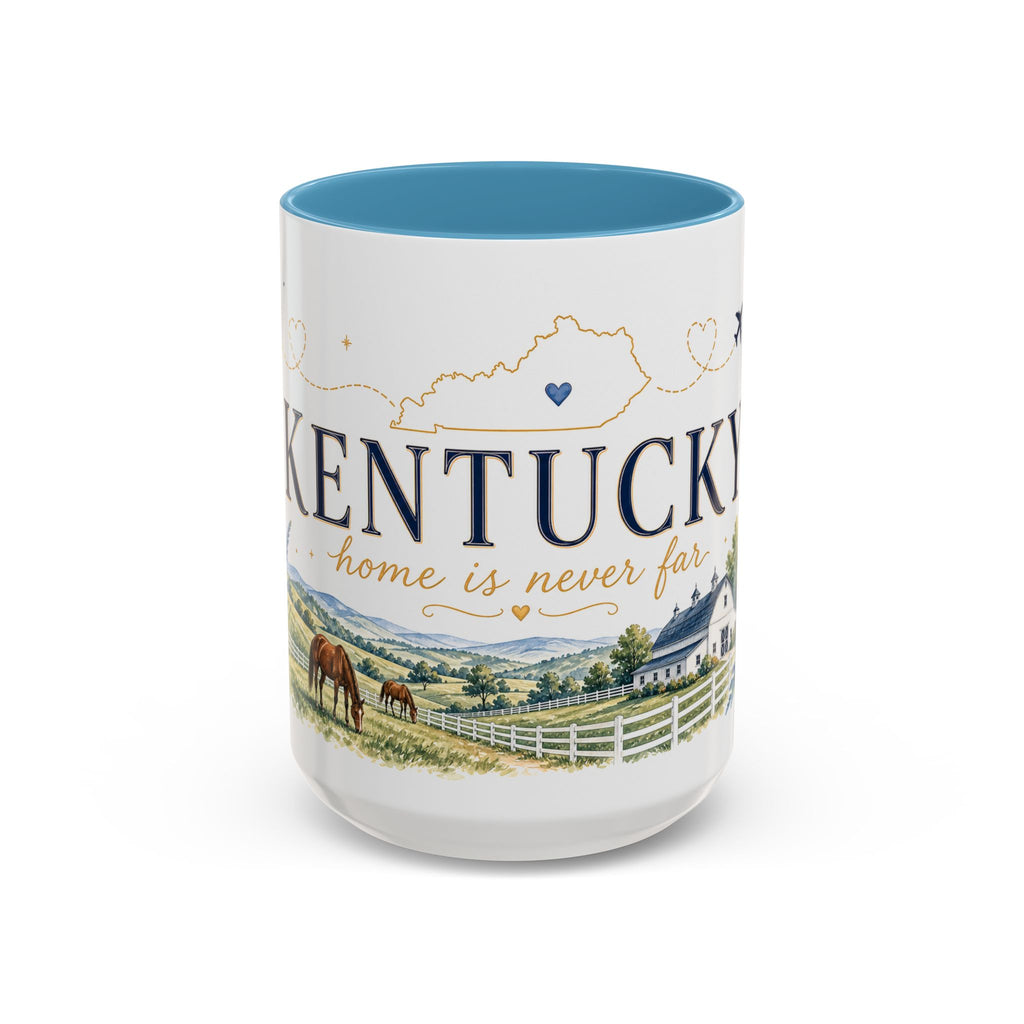 Kentucky Home State Mug | Moving Away Gift | Long Distance Friendship Coffee Cup | 11oz 15oz Accent Mug