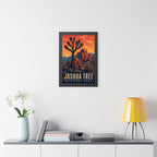 Joshua Tree National Park Framed Poster | Vintage Travel Wall Art | Black Walnut White Frame | 16x24 20x30
