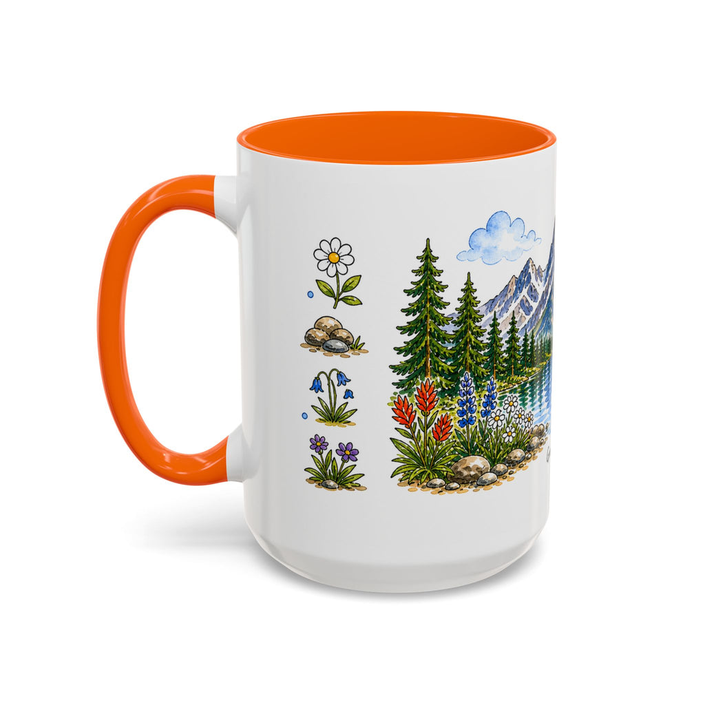 Grand Teton National Park Mug | US Travel Souvenir Accent Coffee Mug | 11oz 15oz Ceramic Cup