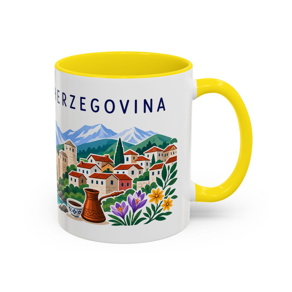 Bosnia and Herzegovina Coffee Mug | Travel Souvenir Accent Mug | Country Gift Ceramic Cup 11oz 15oz