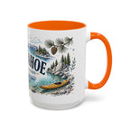 Lake Tahoe Mug, California Nevada Travel Souvenir, Bucket List Gift, Accent Ceramic Coffee Mug 11oz 15oz