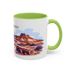 Petrified Forest National Park Coffee Mug | Solid Color Block Park Souvenir | 11oz 15oz Accent Mug