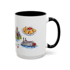 St. Louis Illustrated Travel Mug | City Souvenir Accent Coffee Mug | 11oz 15oz Ceramic Cup