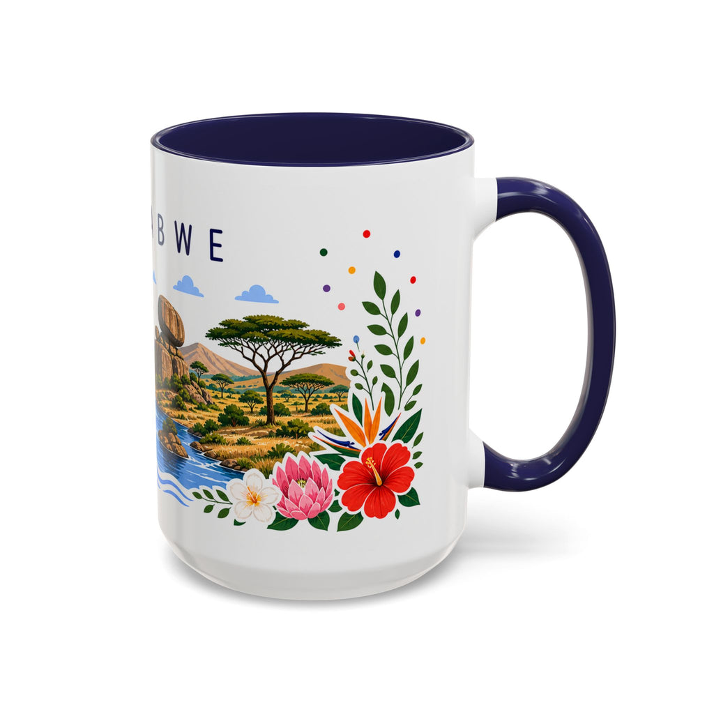 Zimbabwe Coffee Mug | Travel Souvenir Accent Mug | Place Gift Ceramic Cup 11oz 15oz