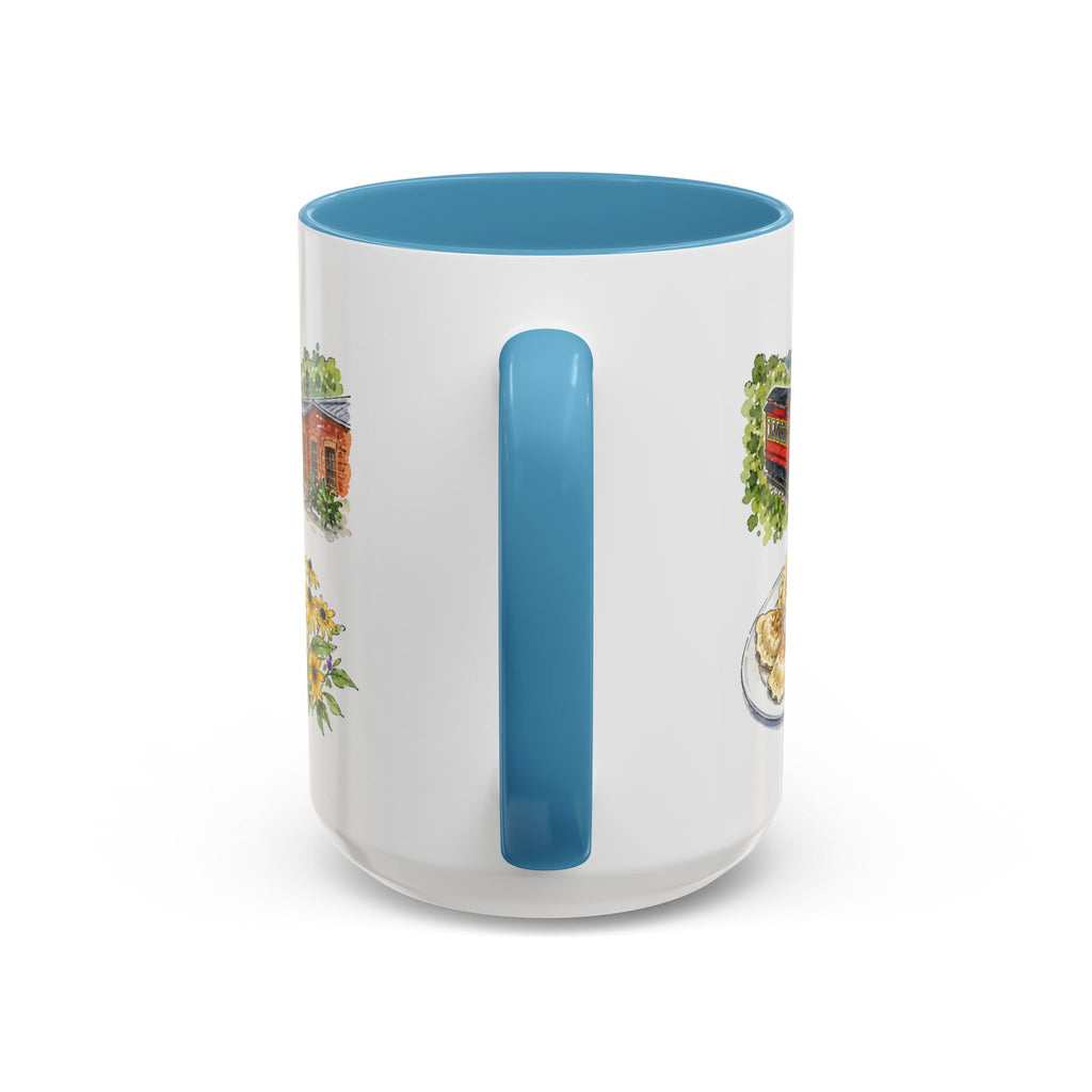 Pittsburgh Illustrated Travel Mug | City Souvenir Accent Coffee Mug | 11oz 15oz Ceramic Cup
