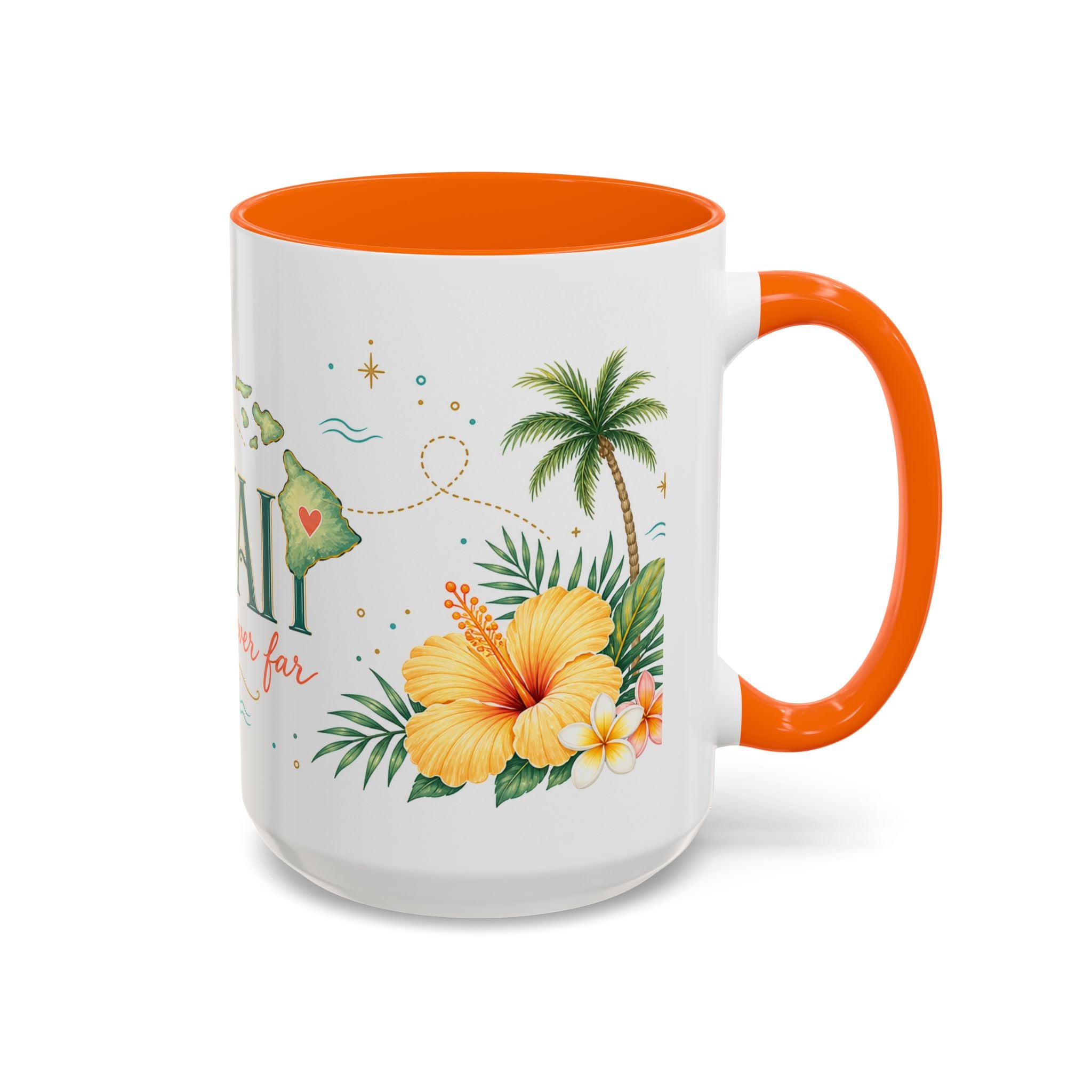 Hawaii State Map Mug | Moving Away Gift | Long Distance Friendship Coffee Cup