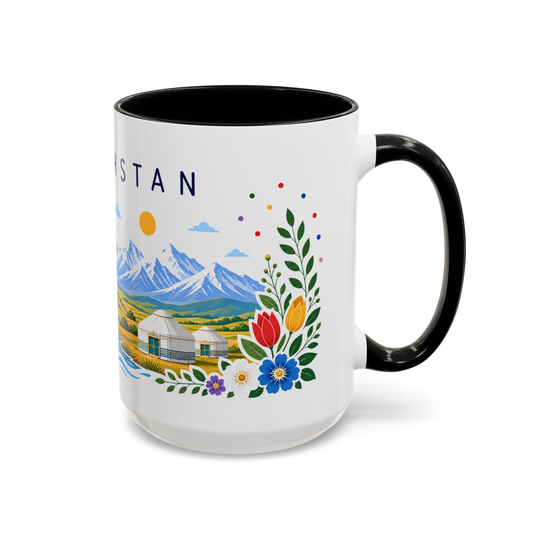 Kazakhstan Coffee Mug | Travel Souvenir Accent Mug | Place Gift Ceramic Cup 11oz 15oz