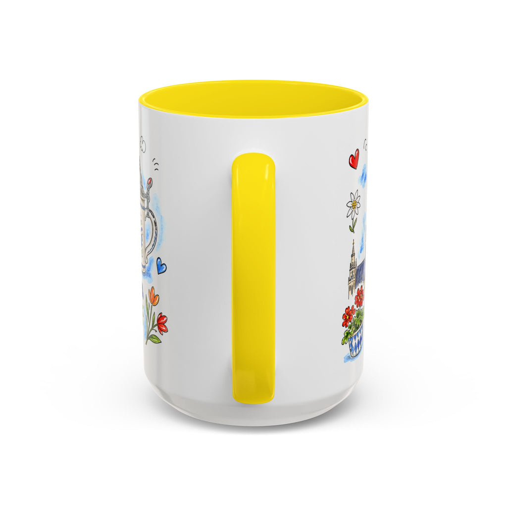Munich Travel Mug | European City Souvenir Accent Coffee Mug | 11oz 15oz Ceramic Cup